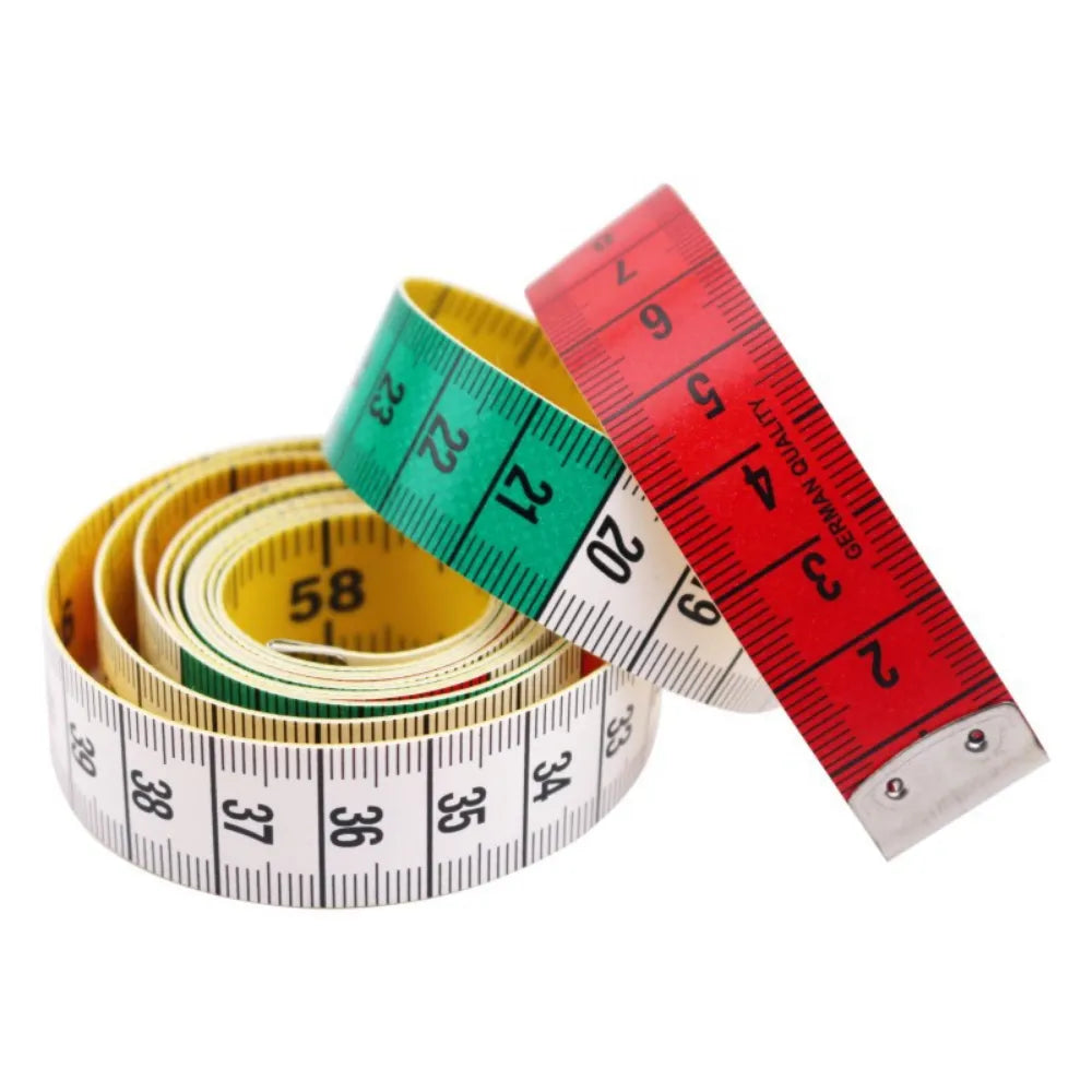 150cm/60" Body Measuring Ruler Sewing Tailor Tape Measure Centimeter Meter Sewing Measuring Tape Soft Random Color