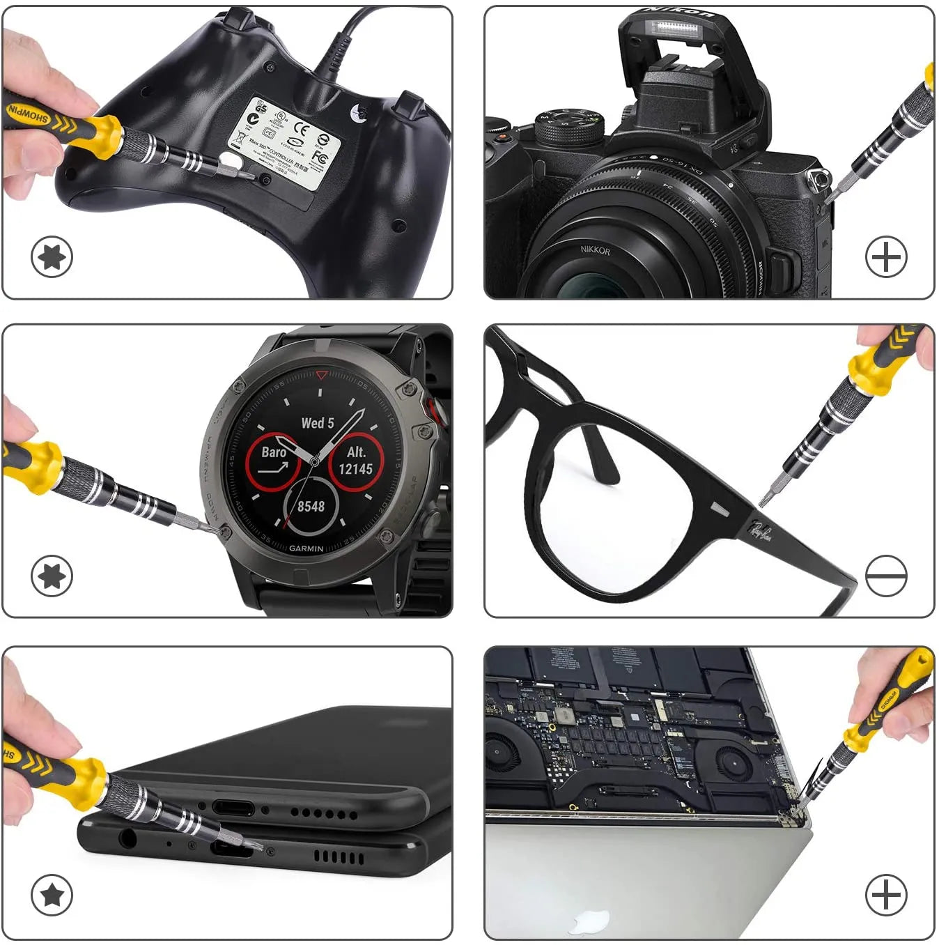 Computer Repair Kit 115 in 1 Magnetic Laptop Screwdriver Kit Precision Screwdriver Set Small Impact Screw Driver Set with Case