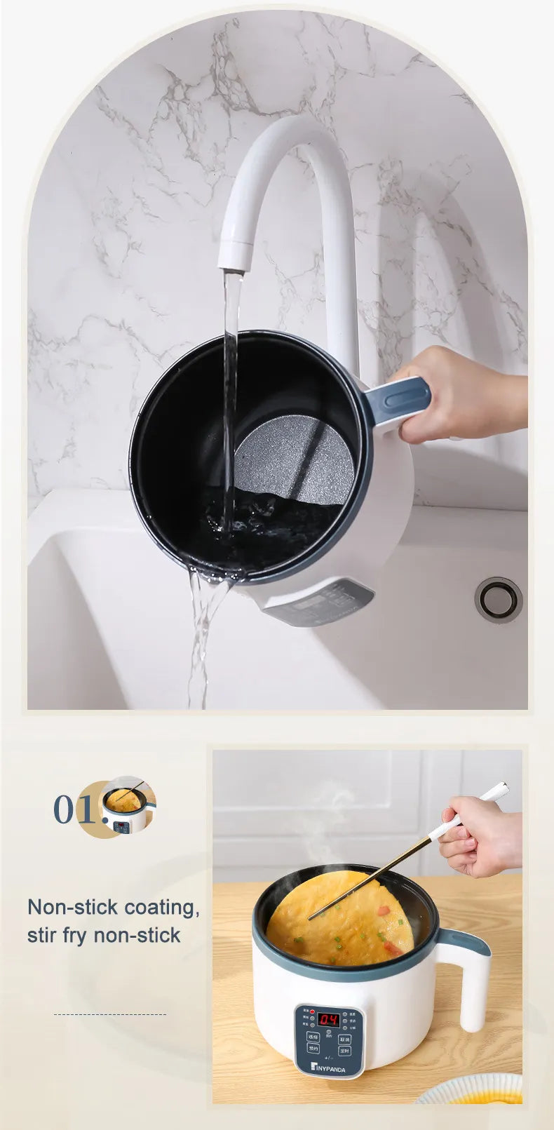 Cuiseur à riz électrique simple et Double couche, 1,7 l, 220V, multi-cuiseur antiadhésif, multicuiseur mécanique intelligent, Pot de riz cuit à la vapeur pour la maison