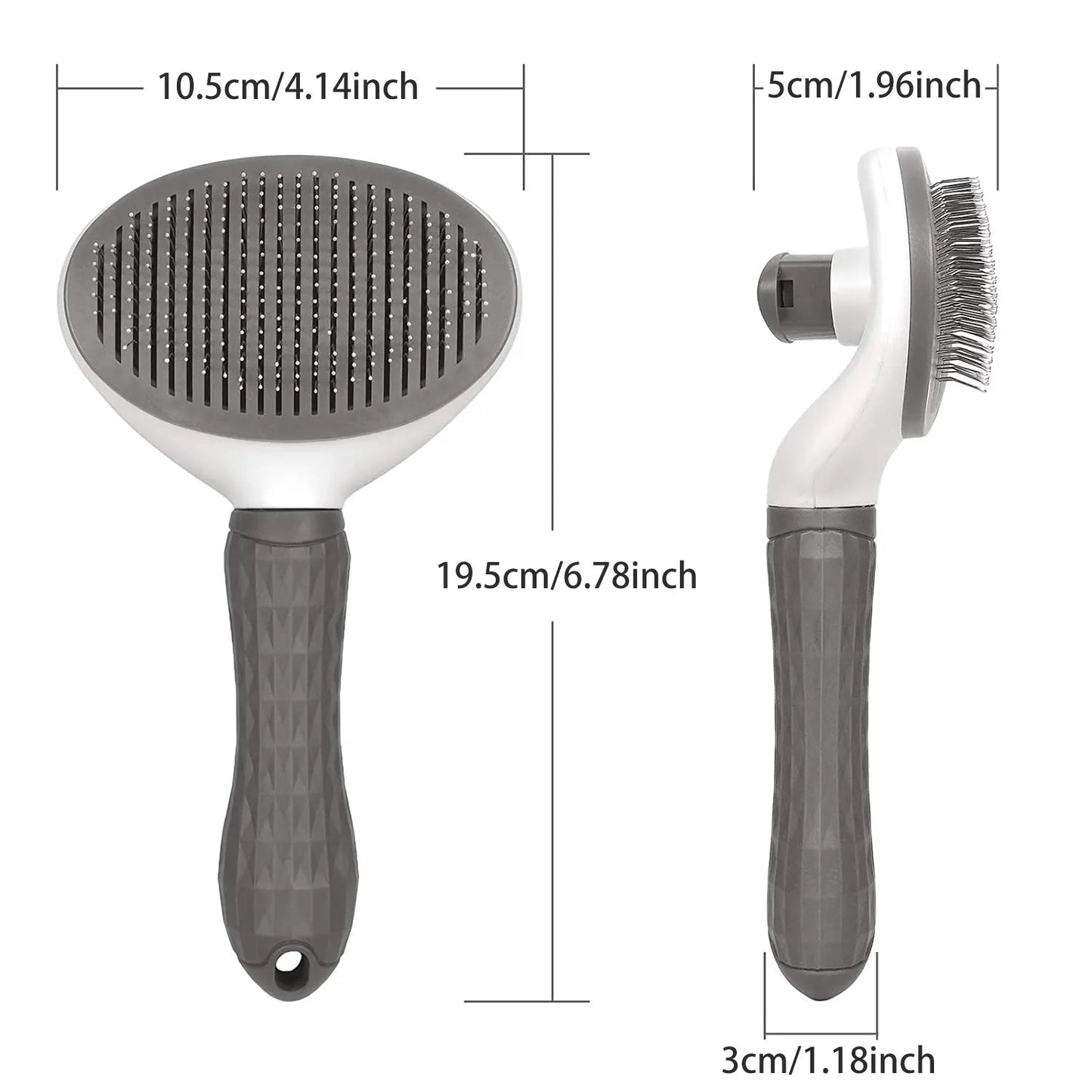 Brosse pour chien et chat, peigne autonettoyant pour enlever les poils d'animaux, outils de toilettage pour chiens et chats, peigne démêlant pour chiens