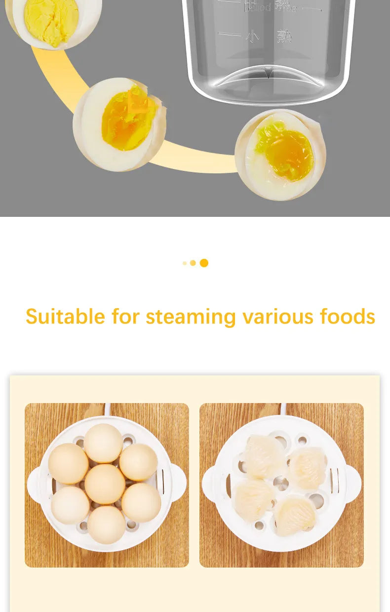 Egg Boiler Double Layers Multifunction Electric Egg Cooker Steamer Corn Milk Steamed Rapid Breakfast Cooking Appliances Kitchen