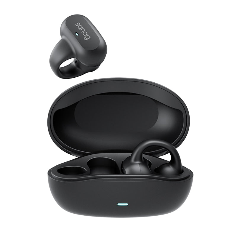 Sanag Z50s auriculares TWS de conducción de aire de oído abierto auriculares inalámbricos Bluetooth sonido panorámico deportes auriculares con clip para la oreja impermeables The Alien Stuff