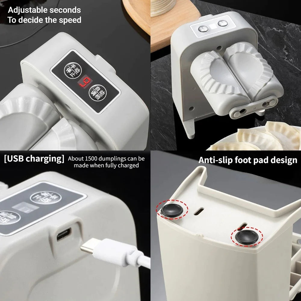 Electric Dumpling Maker Machine Automatic Dumplings Mold DIY Pressing Dumpling Skin Mould Kitchen Gadget Accessories