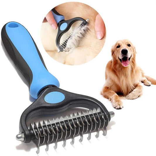 Brosse professionnelle de démêlage pour animaux de compagnie, épilateur de poils de chien, coupe-noeud de fourrure pour animaux de compagnie, peigne pour chiot et chat, fournitures de toilettage pour chiens