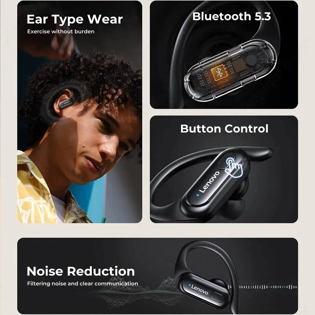 5Pcs Original Thinkplus XT60 Wireless Bluetooth Sports Headphones HiFi Music Earphones TWS with Mic Noise Reduction Earbuds New