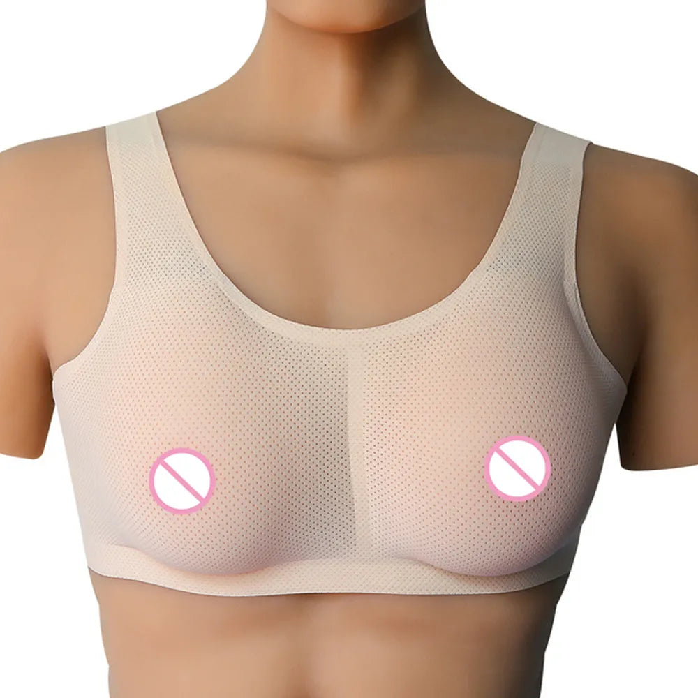 Realistic Fake Boobs Tits Crossdresser Silicone Artificial Breast DragQueen Shemale Transgender Postoperative Cosplay Transvesti