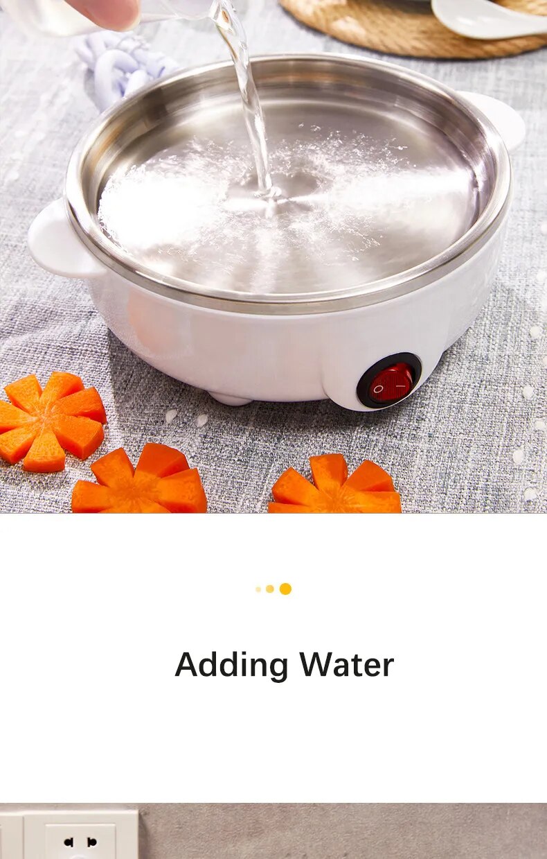 Egg Boiler Double Layers Multifunction Electric Egg Cooker Steamer Corn Milk Steamed Rapid Breakfast Cooking Appliances Kitchen