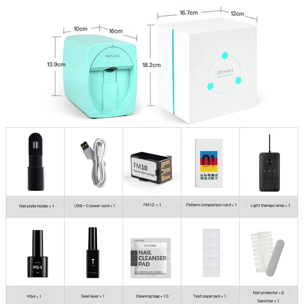 3D Nail Printer Nail Art Equipment Portable New Mobile Nail Printer Quick Printing Nail Drawing Instrument