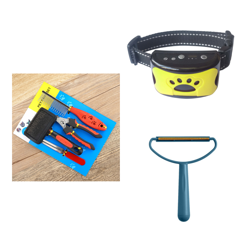 Collier d'entraînement pour chien, étanche, électrique, télécommande pour animaux de compagnie, Rechargeable, anti-aboiement, avec son de Vibration et de choc