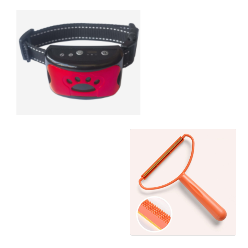 Collar de entrenamiento para perros, eléctrico, resistente al agua, Control remoto, recargable, entrenador para perros, supresor de ladridos con sonido de vibración de choque