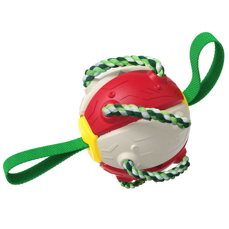 Balón de fútbol interactivo para perros con pestañas, juguete de entrenamiento inflado, pelotas de Border Collie para exteriores, productos para mascotas