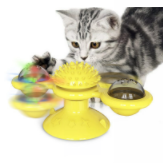 Moulin à vent rotatif pour chat, jouets multifonctions, dispositif de grattage des démangeaisons, jouet brillant pour dents