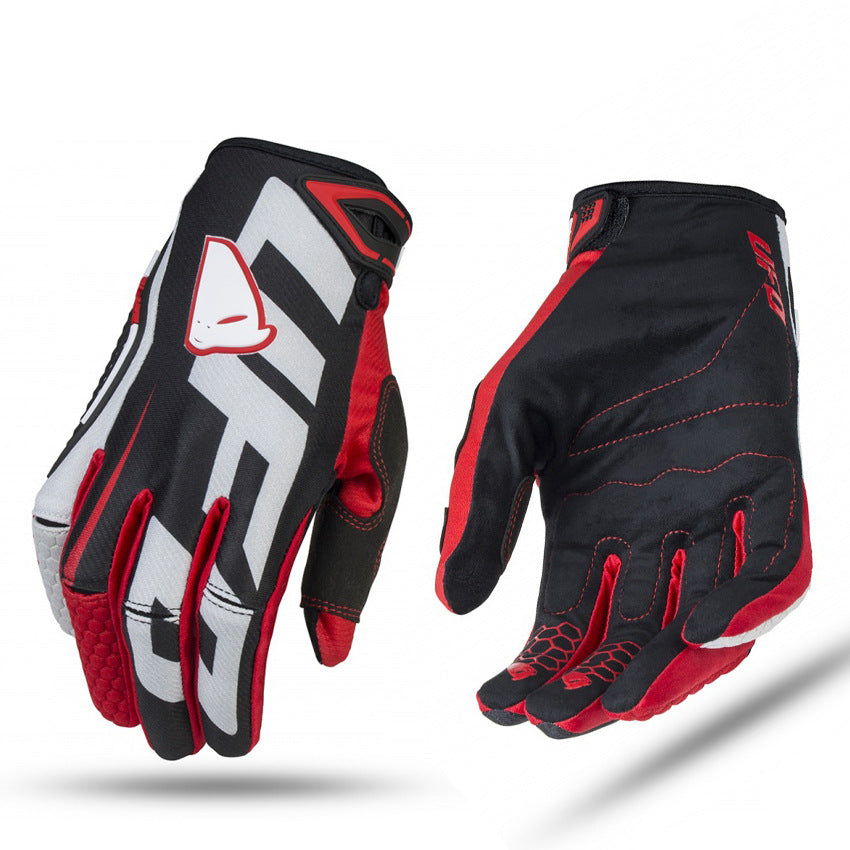 Guantes para motocicleta, ciclismo, todoterreno, guantes transpirables con dedos largos