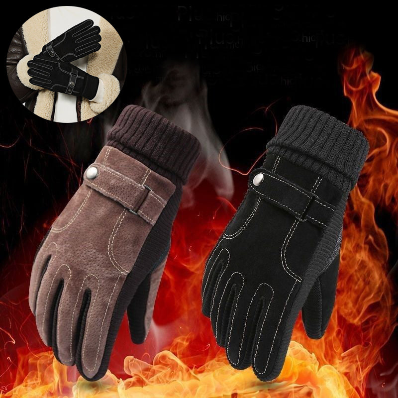 Gants chauds pour hommes, gants à écran tactile d'automne et d'hiver