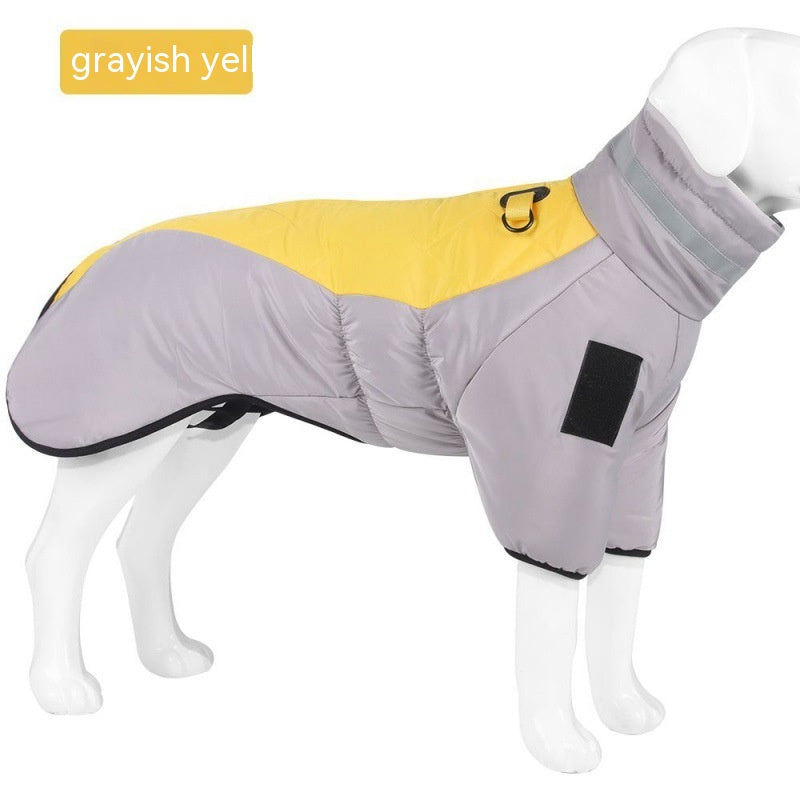 Nuevo abrigo de invierno para perros, ropa impermeable para mascotas para perros medianos y grandes, chaleco grueso y cálido para perros, chaqueta de Labrador personalizada