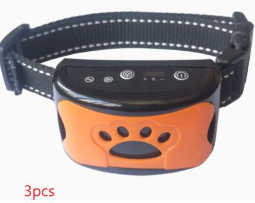 Collar de entrenamiento para perros, eléctrico, resistente al agua, Control remoto, recargable, entrenador para perros, supresor de ladridos con sonido de vibración de choque