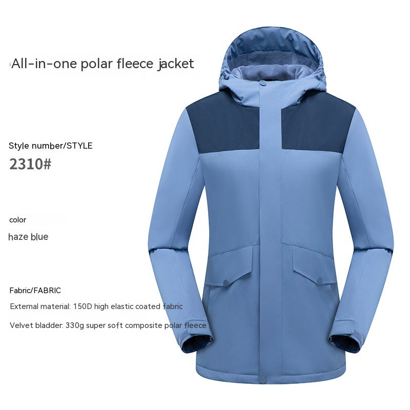 Veste à capuche épaisse à fermeture éclair pour hommes et femmes