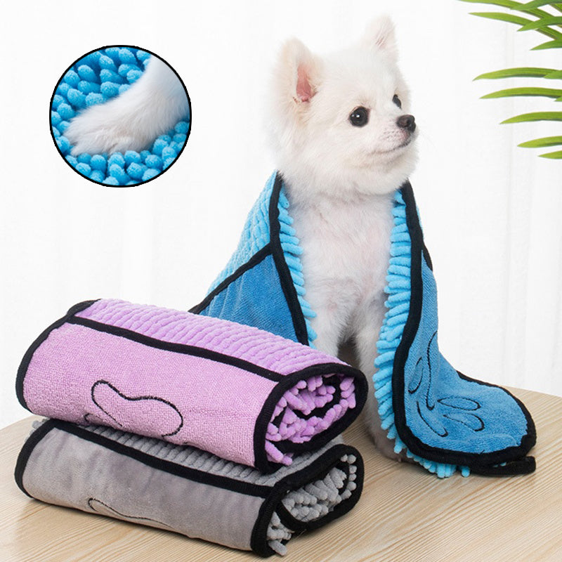 Serviettes pour chiens et chats, peignoir super absorbant pour chiens, serviettes de bain en microfibre, à séchage rapide, pour animaux de compagnie, produits pour animaux de compagnie