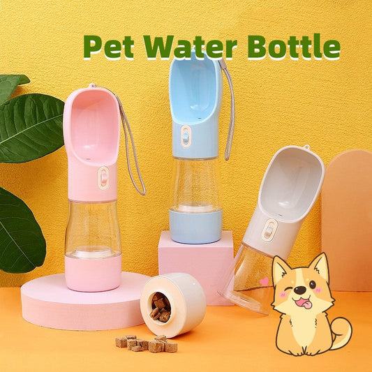 Bouteille d'eau pour chien, bol d'alimentation Portable, bouteille de nourriture pour animaux de compagnie, voyage en plein air, bols pour chiens, bol d'eau pour chiens