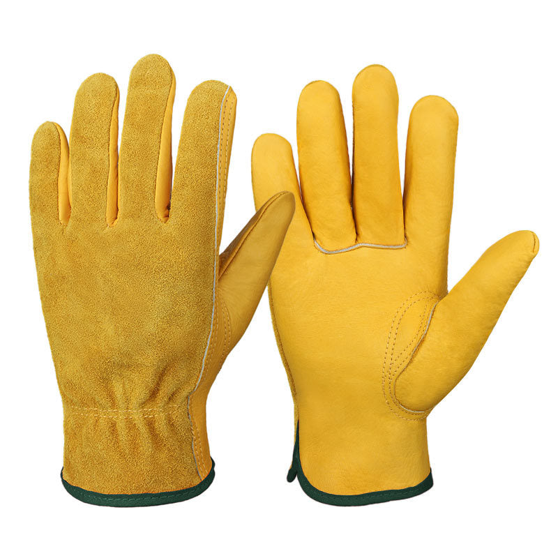 Guantes de trabajo protectores para soldador, transpirables, antideslizantes y resistentes al desgaste