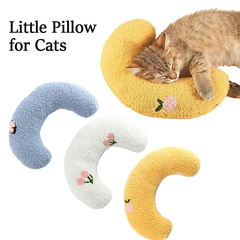 Petit oreiller pour chats, protection du cou à la mode, sommeil profond, chiot, oreiller en forme de U, oreiller pour animaux de compagnie, chaton, appui-tête pour chien, produits pour animaux de compagnie