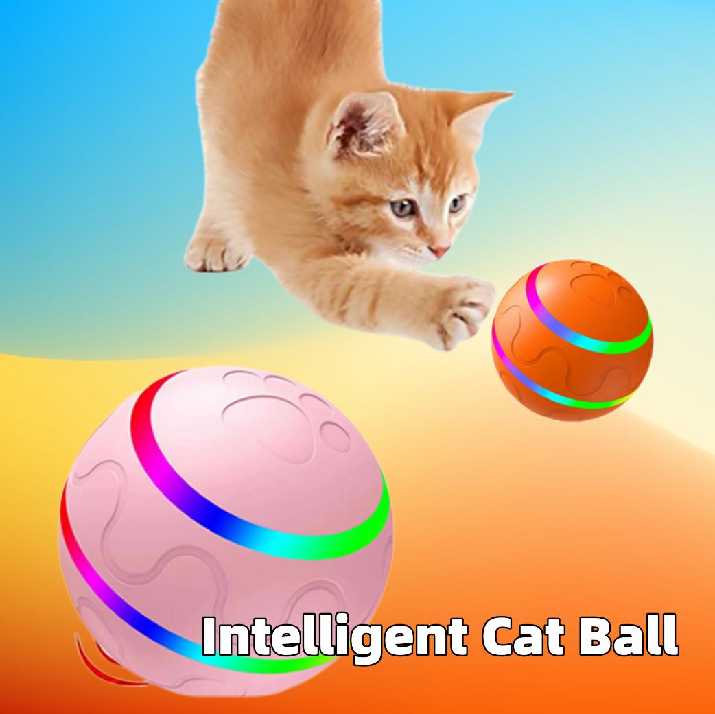 Animal de compagnie nouveau chat méchant balle jouet balle intelligente USB chat jouets auto-rotative balle rotation automatique balle