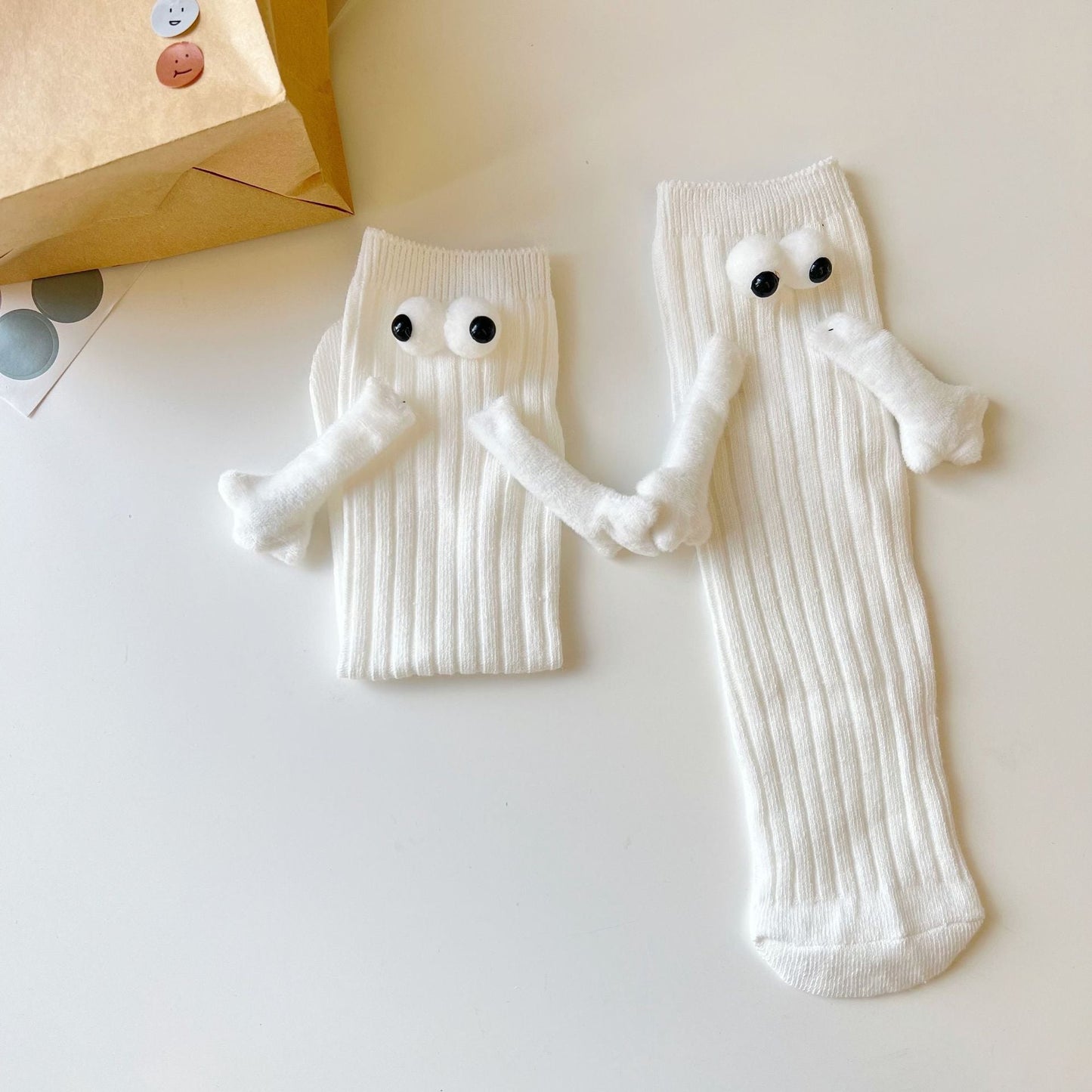 Big Eyes Baby Cute Funny Magnetic Students' Socks