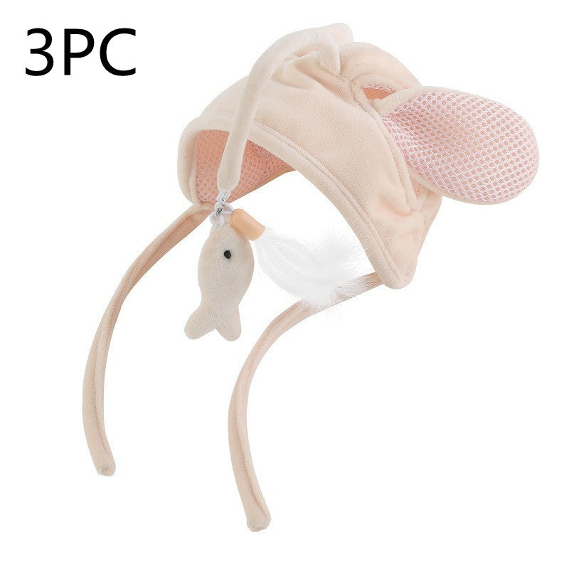 Bâton de chat amusant avec plumes, jouet amusant pour chat, bâton gris à grands yeux, jouets pour animaux de compagnie, produits pour animaux de compagnie, nouvelle collection