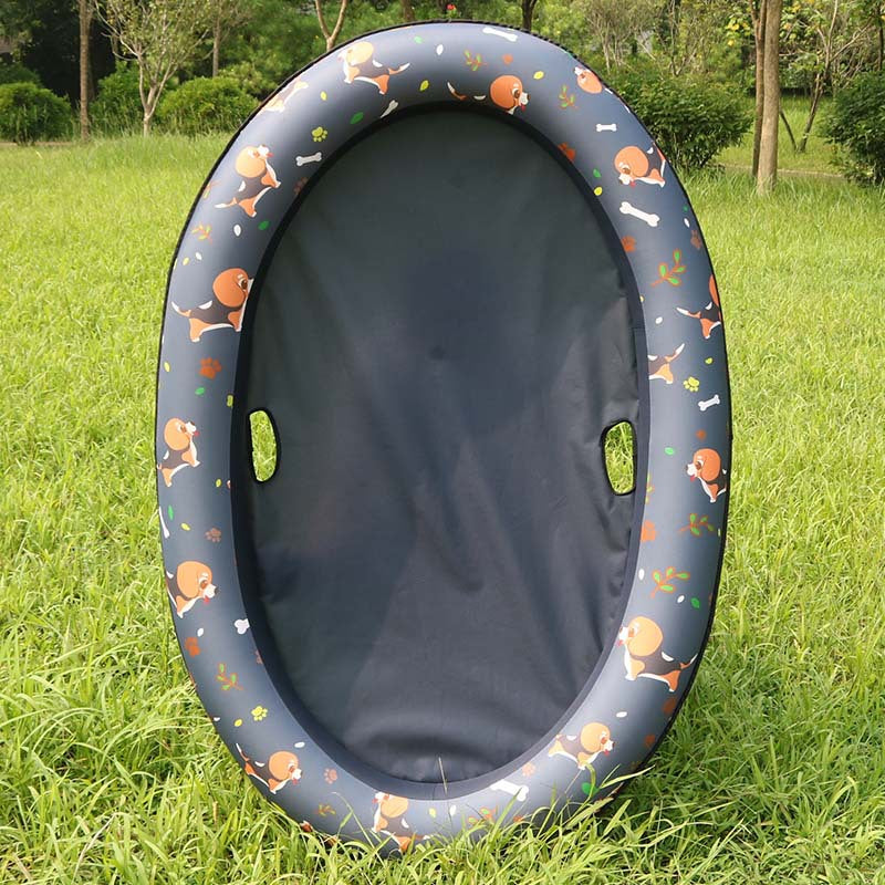 Hamac gonflable pour piscine pour chiens, lit flottant pour animaux de compagnie, anneau de natation pour printemps et été