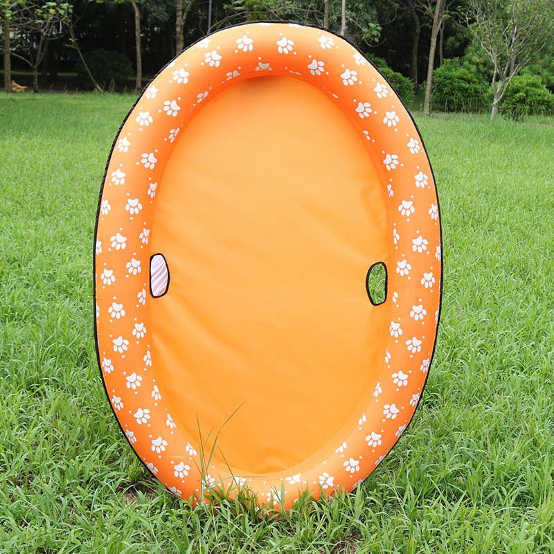 Piscina para perros, hamaca inflable, piscina para mascotas, cama flotante, anillo de natación para primavera y verano