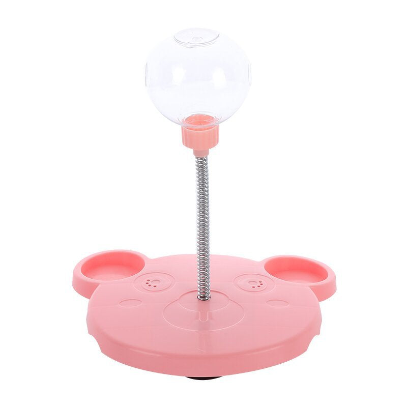 Pet Feeder Cat Toy Pets Leaking Food Ball Self-Playing Tumbler Funny Swing Feeder Puzzle Toys Playing Training Dispenser Bowl