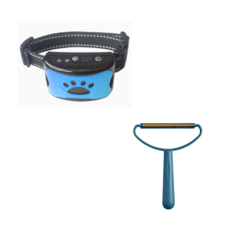 Collar de entrenamiento para perros, eléctrico, resistente al agua, Control remoto, recargable, entrenador para perros, supresor de ladridos con sonido de vibración de choque